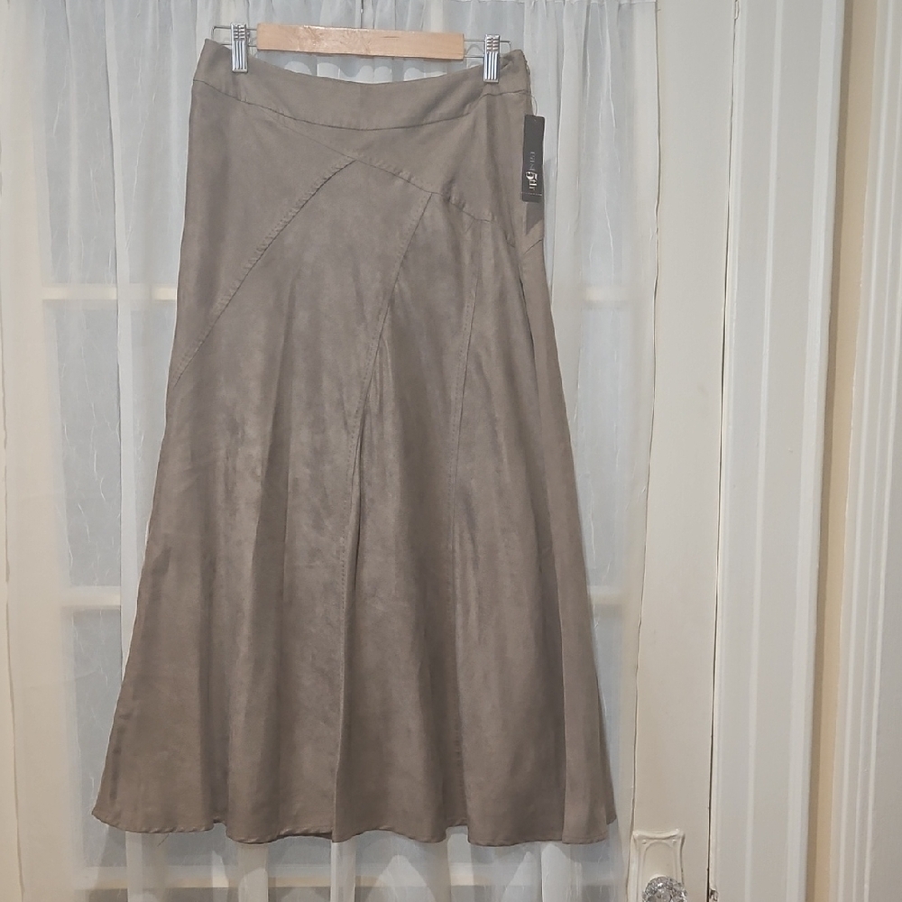 JCPenney Taupe A-Line Skirt